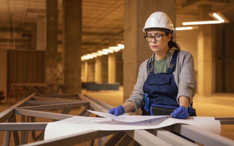 mujer-de-tiro-medio-mirando-planes
